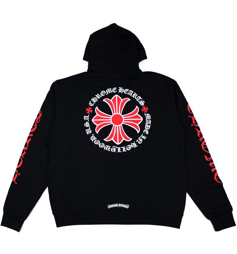 Chrome Hearts Made In Hollywood Plus Cross Zip Up Hoodie