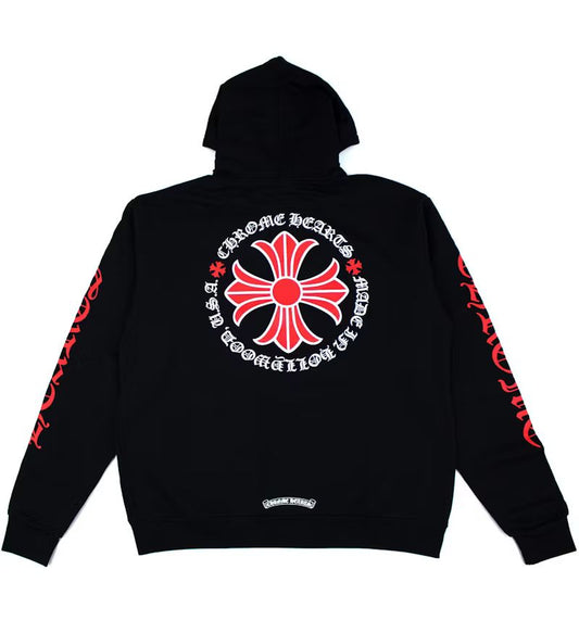 Chrome Hearts Made In Hollywood Plus Cross Zip Up Hoodie