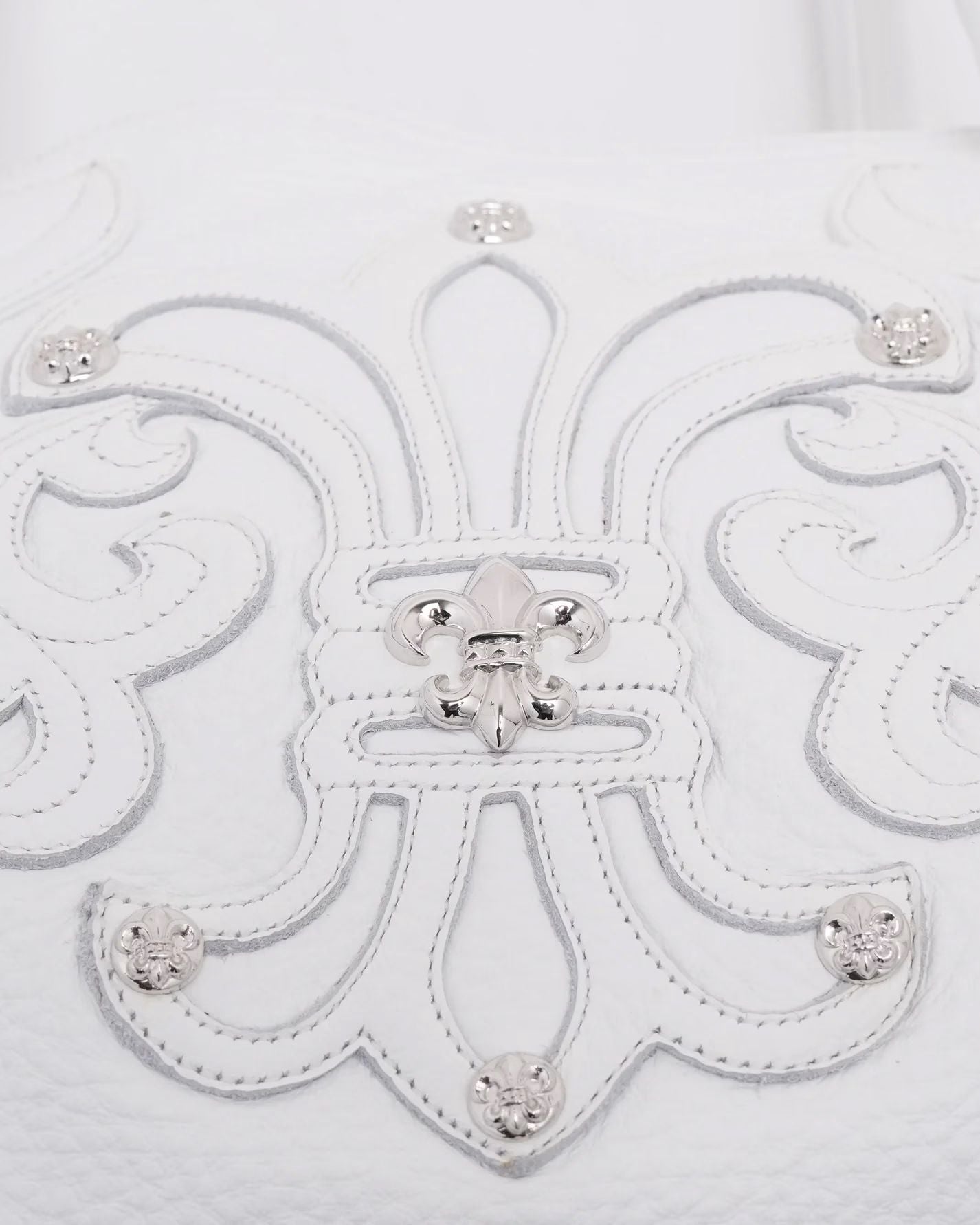 Chrome Hearts Embellished Fleur Patch Tote Bag