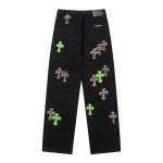 Leather Patches Jeans