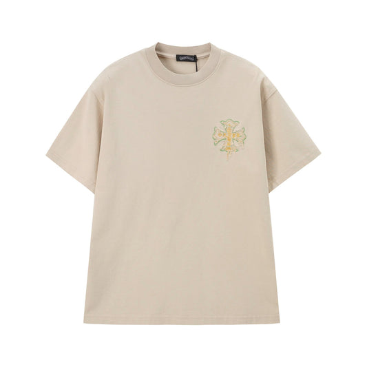 Chrome Hearts Green Cemetery Cross Logo T-Shirt