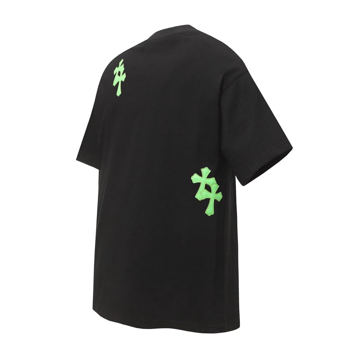 Chrome Hearts Black Green Cross T-Shirt