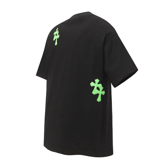 Chrome Hearts Black Green Cross T-Shirt