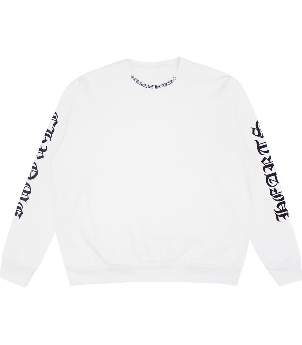 Chrome Heart Neck Letters Sweatshirt