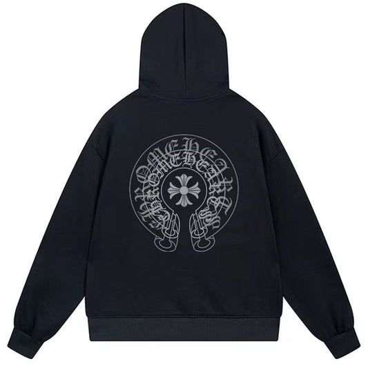 Chrome Hearts Cross Horseshoe Hoodie Black
