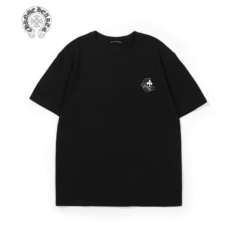 Chrome Hearts Black White Cross Graphic Tee