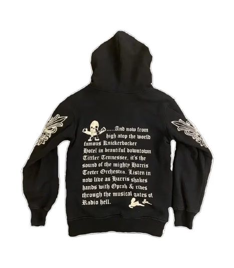 Chrome Hearts Rare Zip Up Hoodie Floral Cross Foti