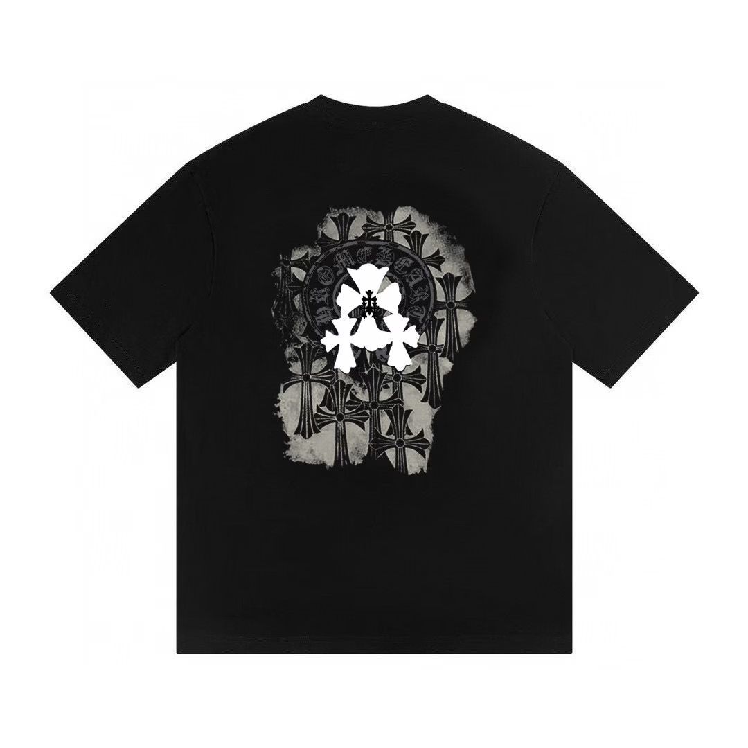 Chrome Hearts Gothic Cross Graphic T-Shirt – Black