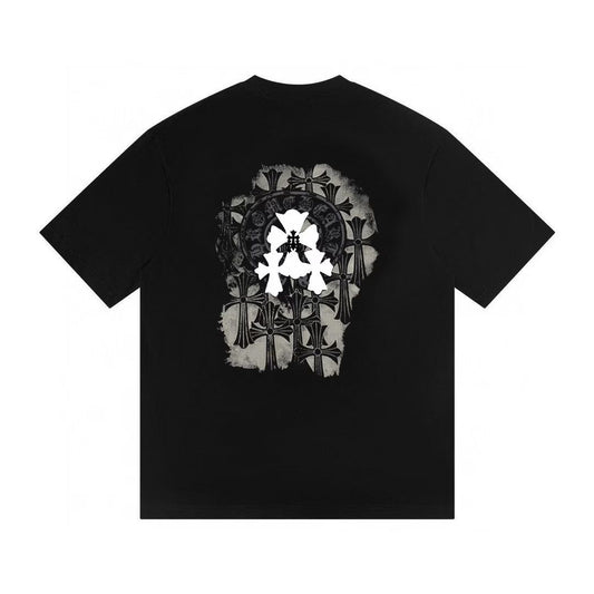 Chrome Hearts Gothic Cross Graphic T-Shirt – Black