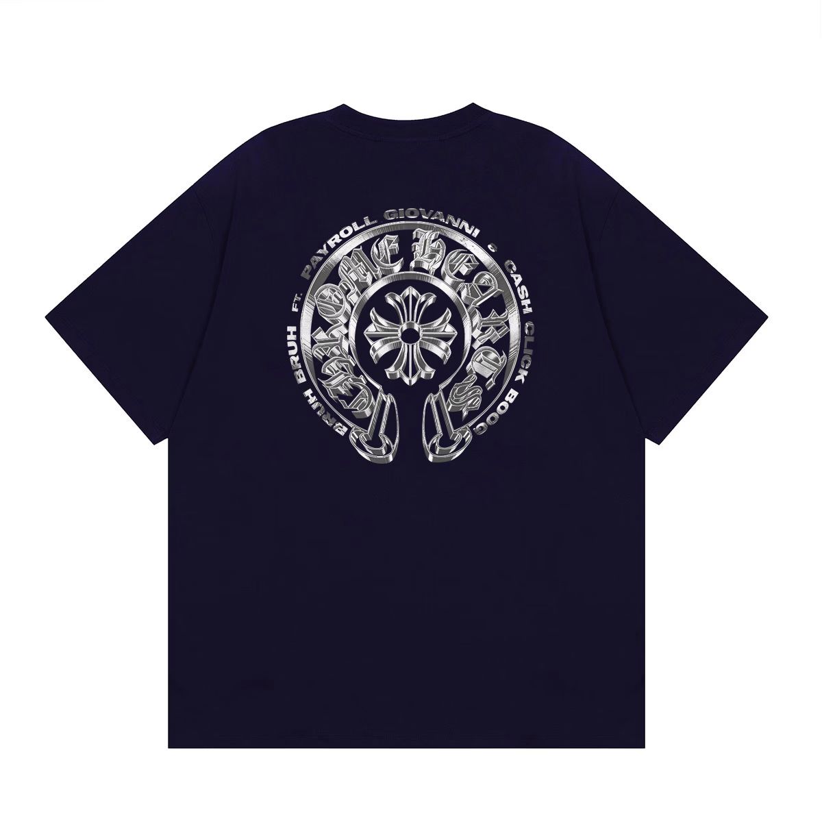 Chrome Hearts Silver Emblem T-Shirt Navy
