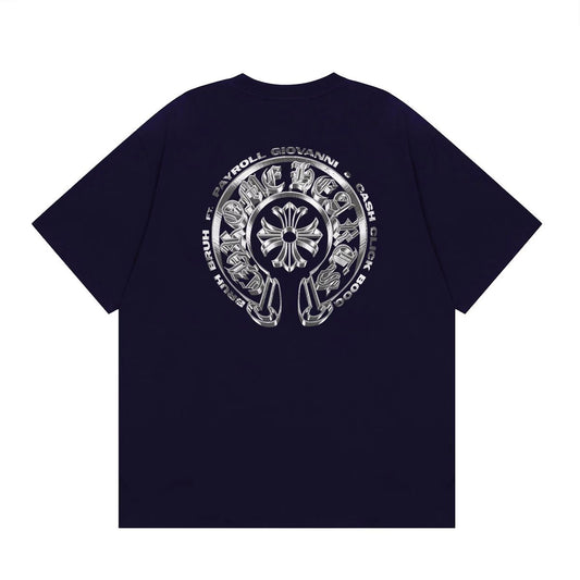 Chrome Hearts Silver Emblem T-Shirt Navy