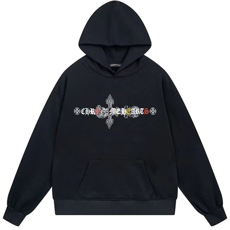 Chrome Hearts Artistic Cross Hoodie Black