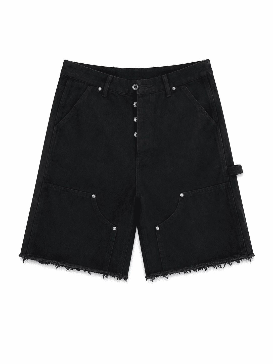 Chrome Hearts Tonal Cross Denim Shorts