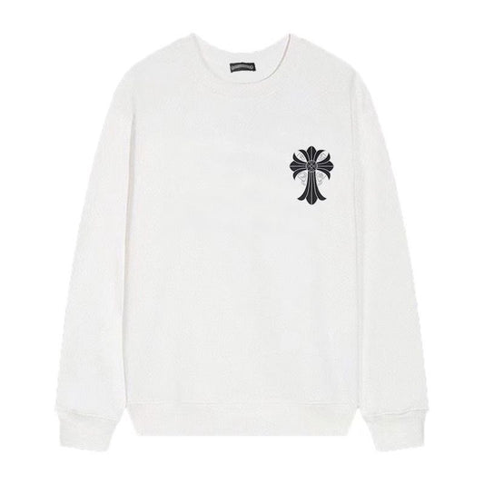 Chrome Hearts Shadow Saint Cross Long Sleeve White