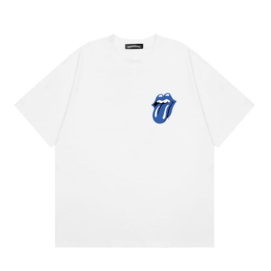 Chrome Hearts Blue Tongue Logo T-Shirt