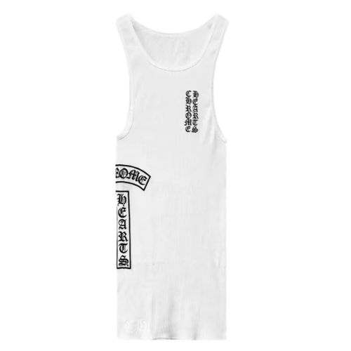 Chrome Hearts Rib Tank Top White