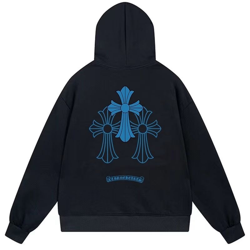Chrome Hearts Triple Cross Hoodie Black