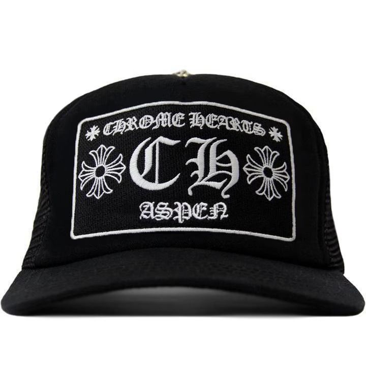 Chrome Hearts Aspen Exclusive Trucker Black Hat