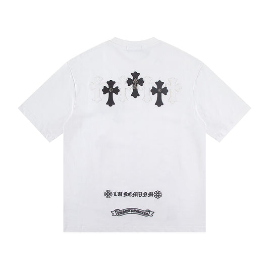 Chrome Hearts Triple Cross Patch White T-Shirt
