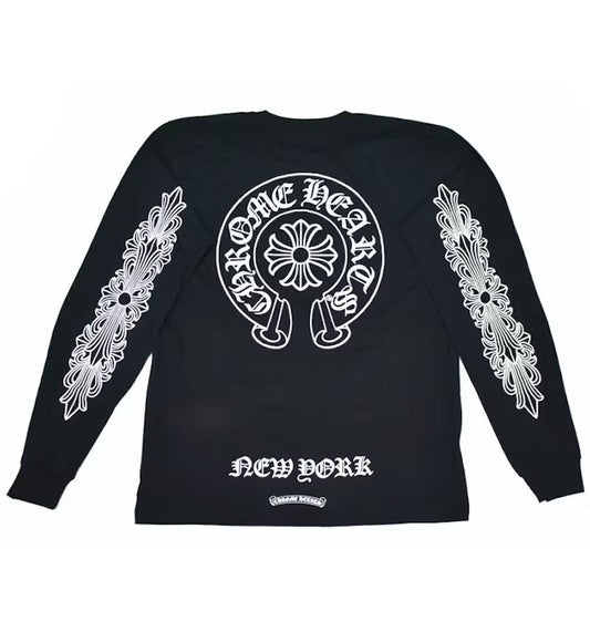 Chrome Hearts Black and White Long Sleeve