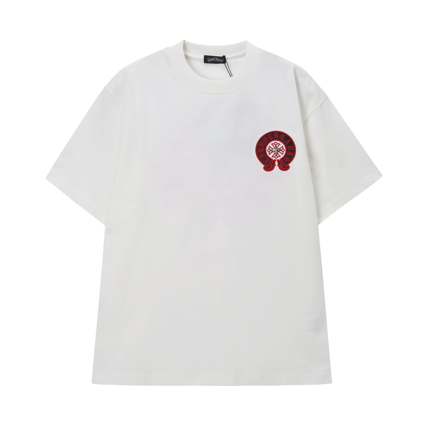 Chrome Hearts White Horseshoe Cross Logo T-Shirt