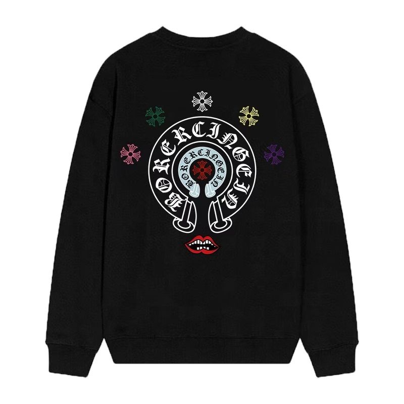 Chrome Hearts Multi Color Horseshoe Long Sleeve Black