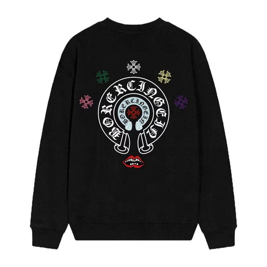 Chrome Hearts Multi Color Horseshoe Long Sleeve Black