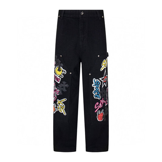 Chrome Hearts Patchwork Cross Carpenter Jeans