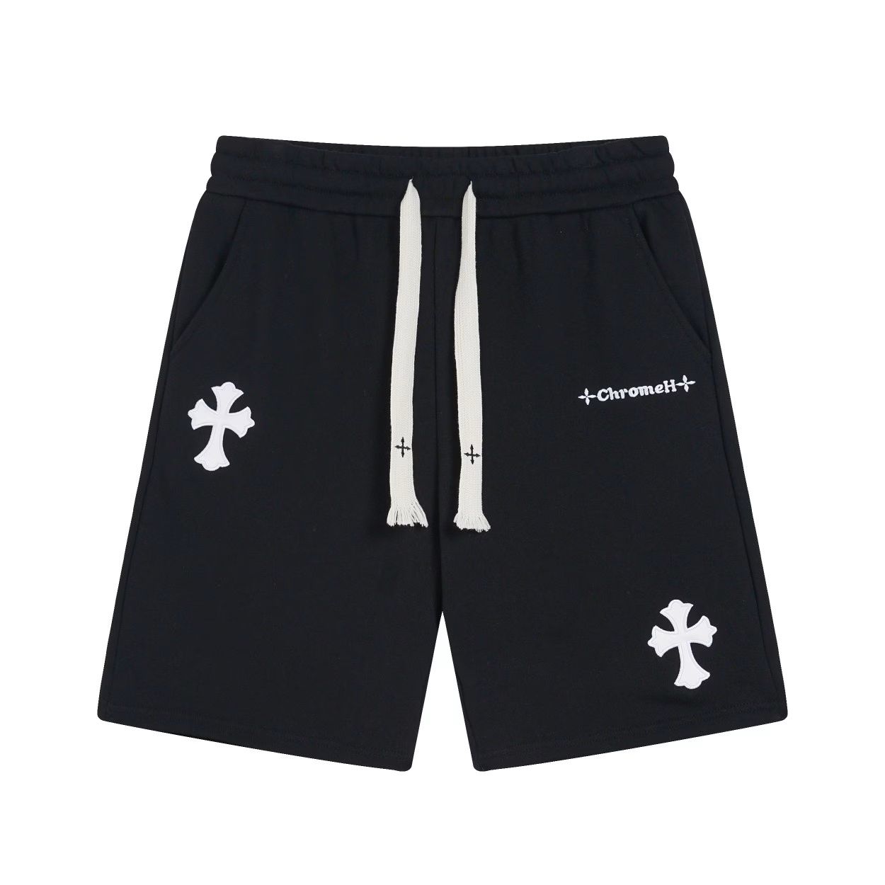 Chrome Hearts Sweat Shorts Black Cross
