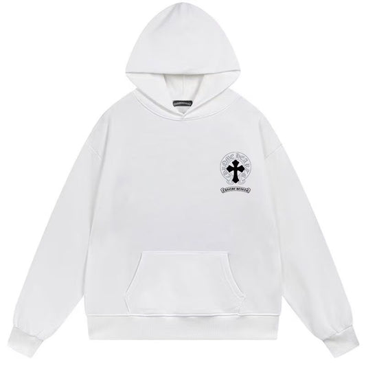 Chrome Hearts White Multi Cross Cemetery Pullover Hoodie