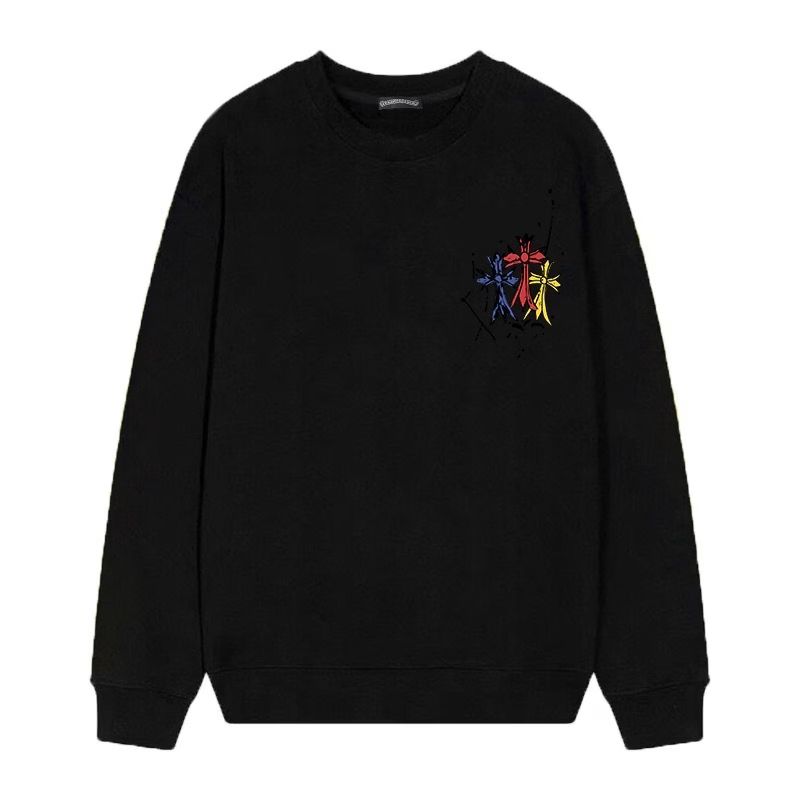 Chrome Hearts Triple Cross Graffiti Black Long Sleeve