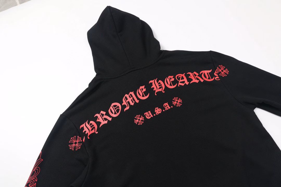 Chrome Hearts With Red Dagger Hoodie
