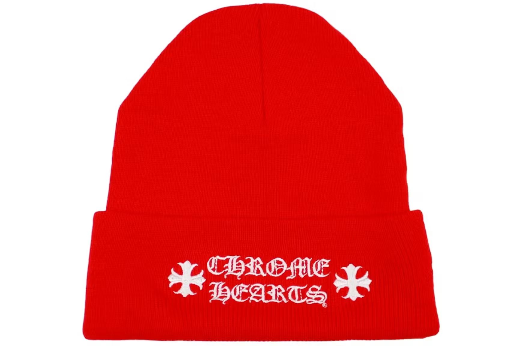 Chrome Hearts Logo Beanie Red