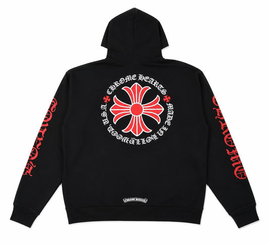Chrome Hearts Made In Hollywood Plus Cross Zip Up Hoodie