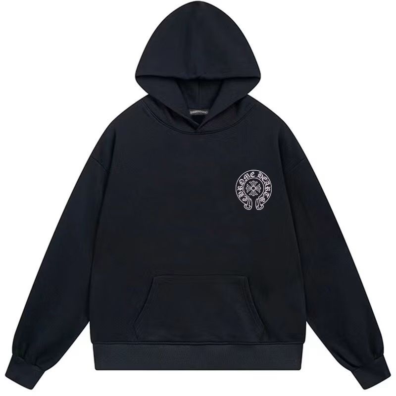 Chrome Hearts Horseshoe Logo Black Hoodie
