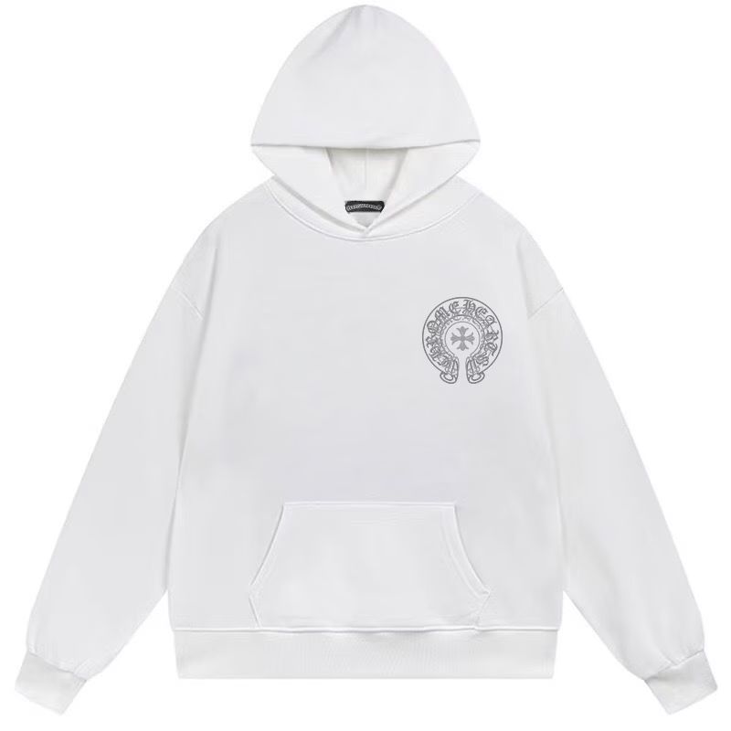 Chrome Hearts Cross Horseshoe Hoodie White