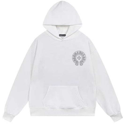 Chrome Hearts Cross Horseshoe Hoodie White