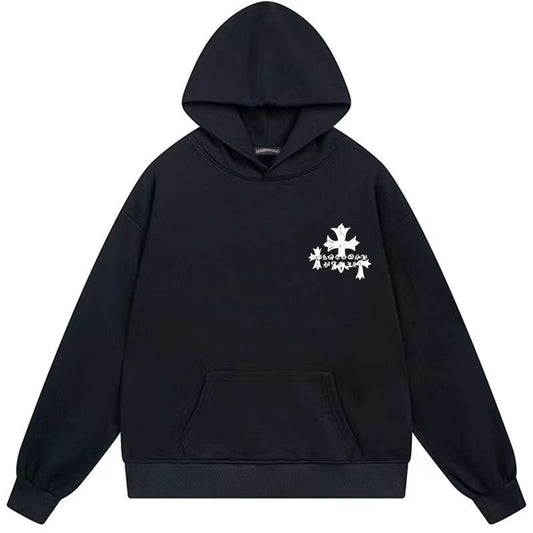 Chrome Hearts Triple Cross Graphic Black Hoodie