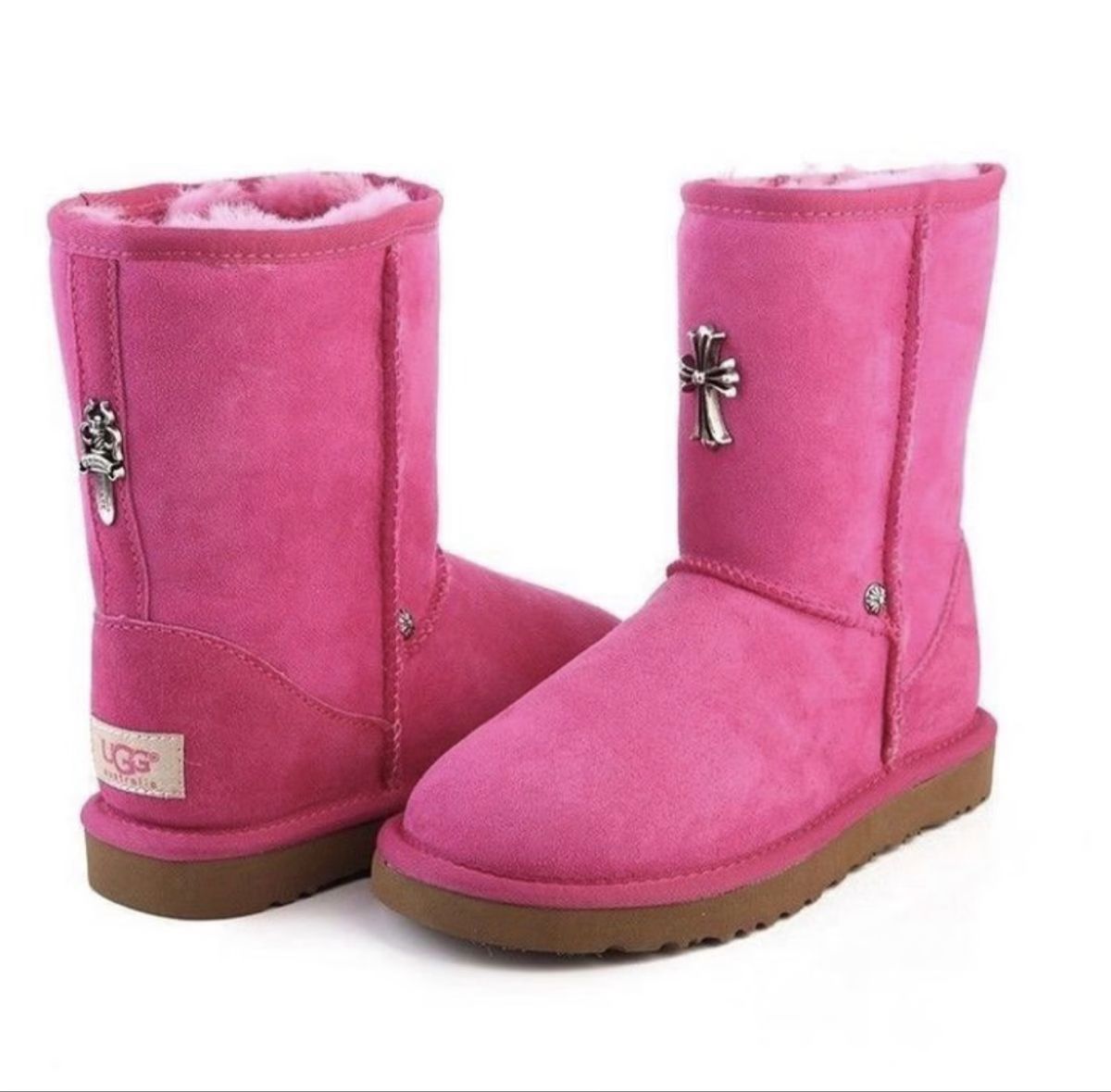 Chrome Hearts Uggs Pink