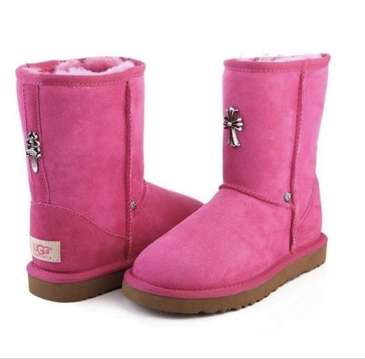 Chrome Hearts Uggs Pink