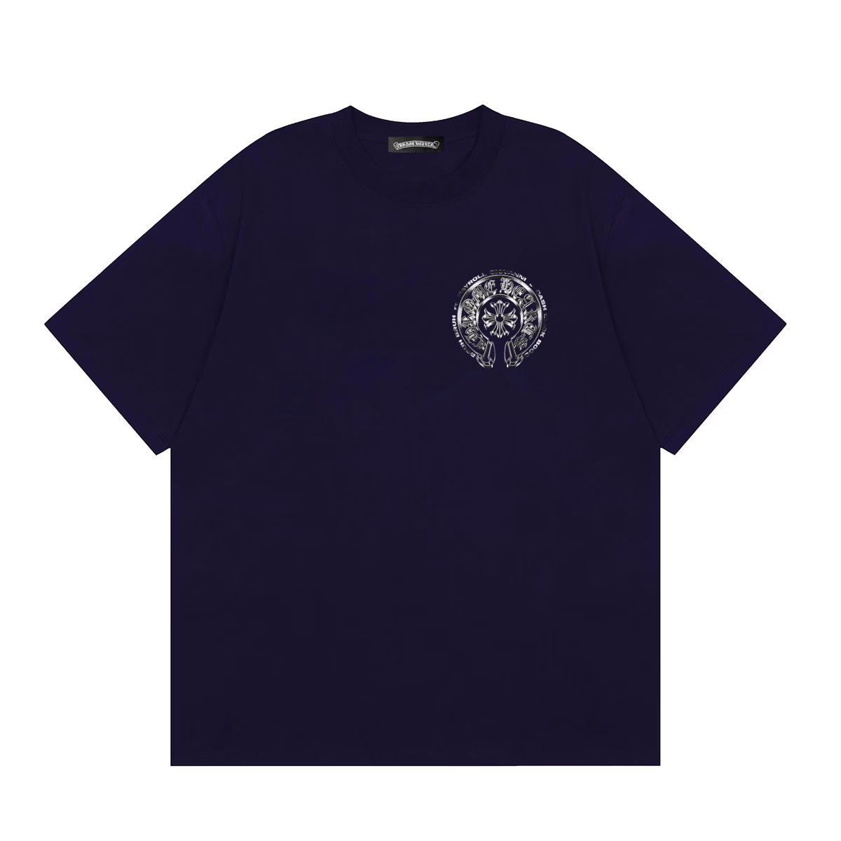Chrome Hearts Silver Emblem T-Shirt Navy