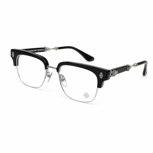 Chrome Hearts Clubmaster Black Silver Glasses