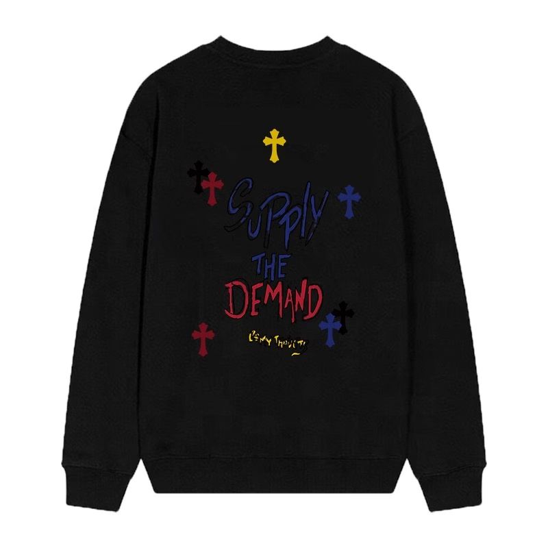 Supply The Demand Cross Graphic Sweatshirt – Black