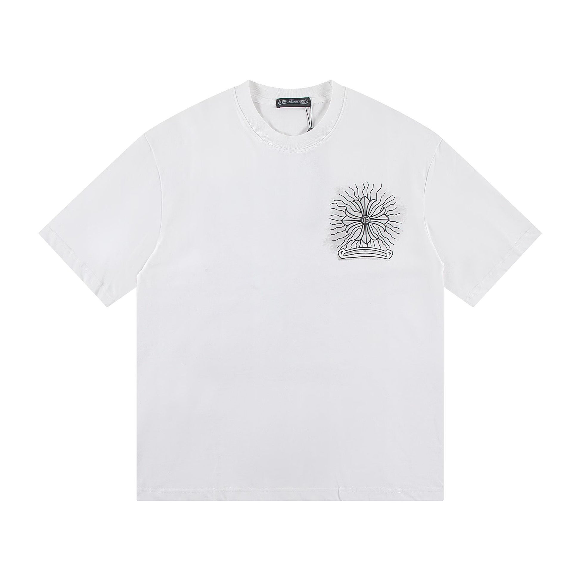 Chrome Hearts Radiant Cross Graphic White T-Shirt
