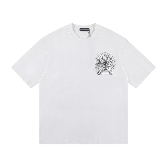 Chrome Hearts Radiant Cross Graphic White T-Shirt
