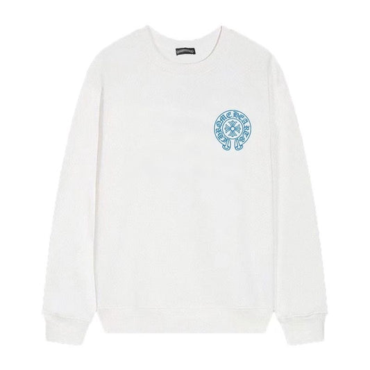 Chrome Hearts Blue Cross Horseshoe Logo Long Sleeve