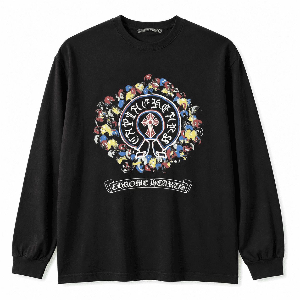 Chrome Hearts Multicolor Horseshoe Cross Long Sleeve