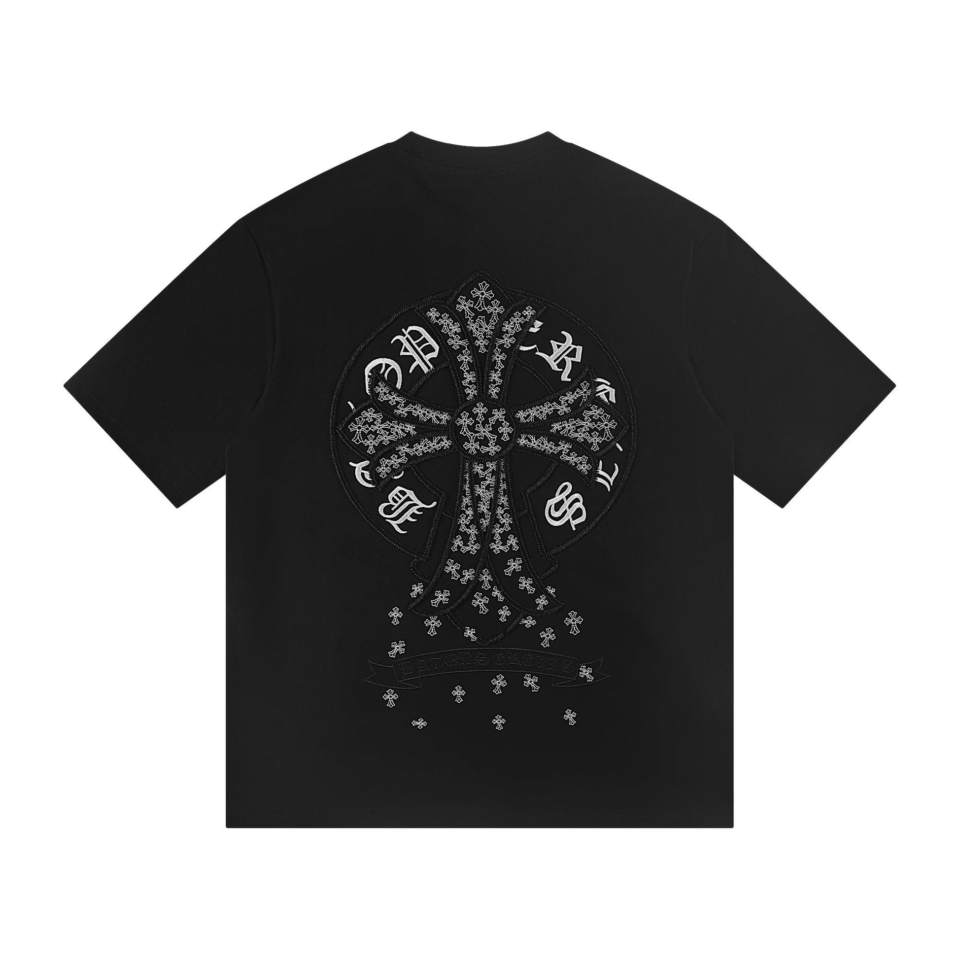 Chrome Hearts Floral Cross Logo T-Shirt Black