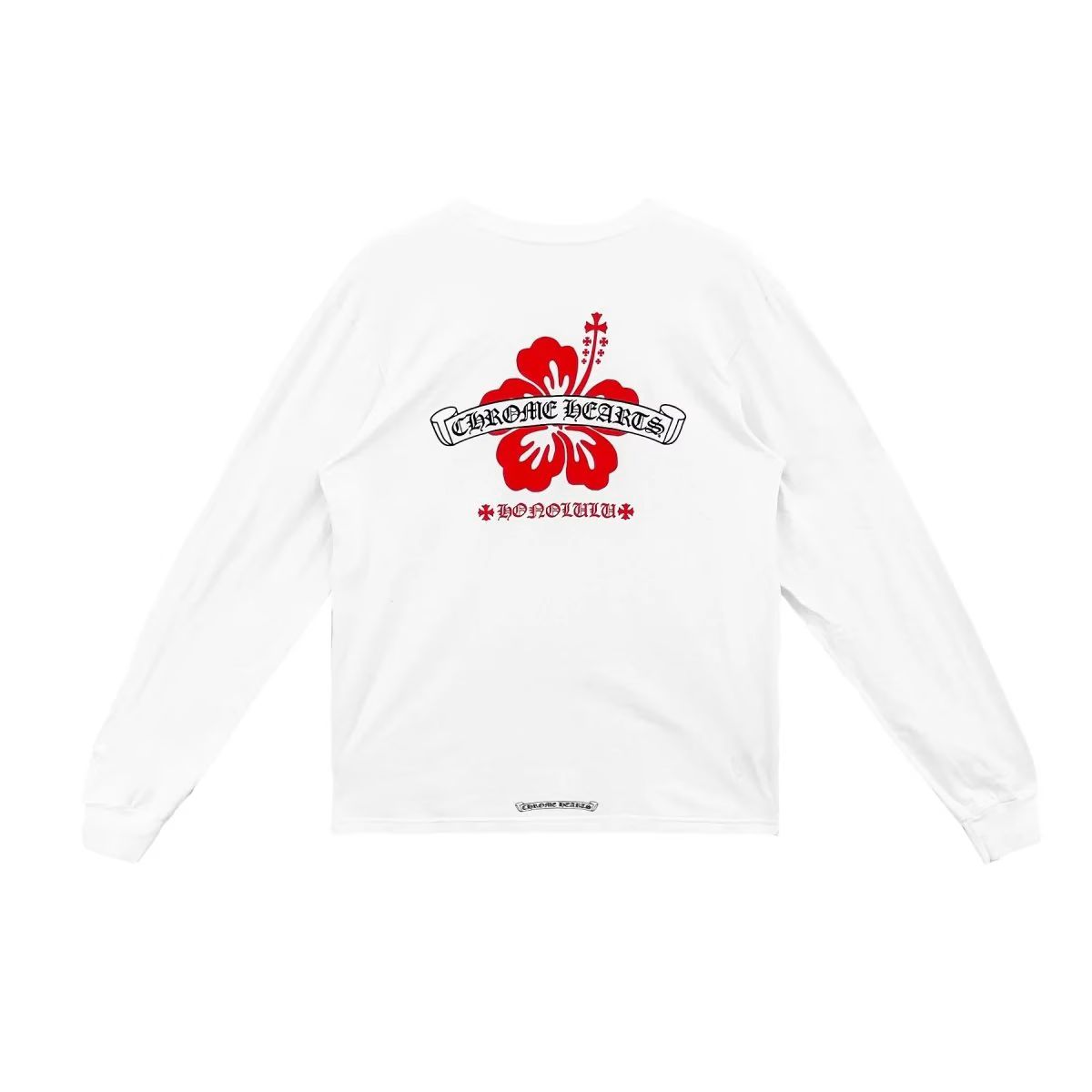 Chrome Hearts Honolulu Hibiscus Flower Long Sleeve Shirt