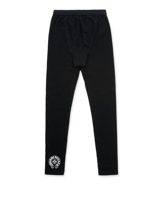 Chrome Hearts Black Cotton Long Johns Leggings